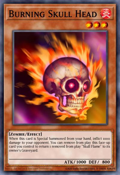 Burning Skull Head Super Rare WB01-EN003 Yu-Gi-Oh! 5Ds Wheelie Breakers Promotional Cards Yugioh card