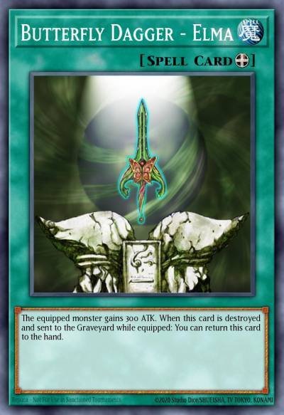 Butterfly Dagger - Elma Super Rare DCR-032 Dark Crisis Yugioh card