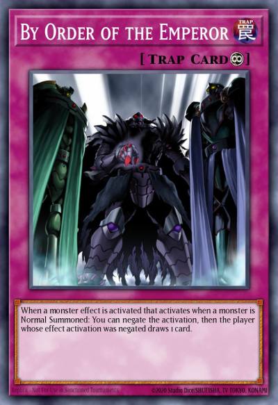 By Order of the Emperor Common SR01-EN039 Emperor of Darkness Structure Deck Yugioh card