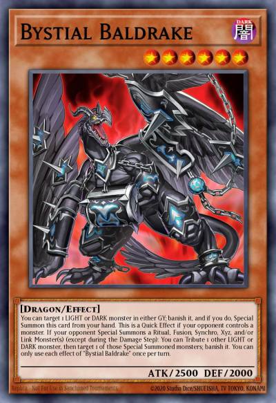 Bystial Baldrake Starlight Rare MP25-EN045 2025 Mega-Pack Tin Yugioh card