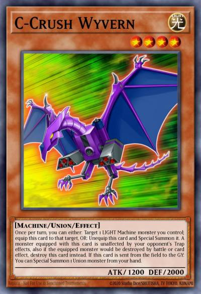 C-Crush Wyvern Secret Rare LCKC-EN021 Legendary Collection Kaiba Mega Pack Yugioh card