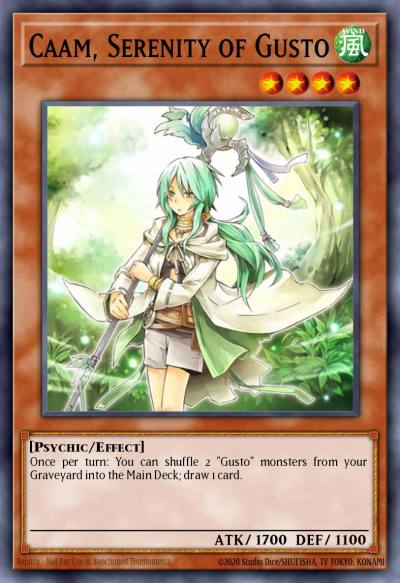 Caam Serenity of Gusto Duel Terminal Super Parallel Rare DT05-EN074 Duel Terminal 5b Yugioh card