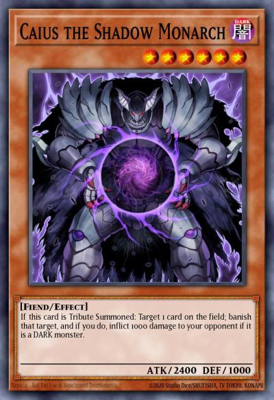 Caius the Shadow Monarch Rare BP01-EN018 Battle Pack Epic Dawn Yugioh card