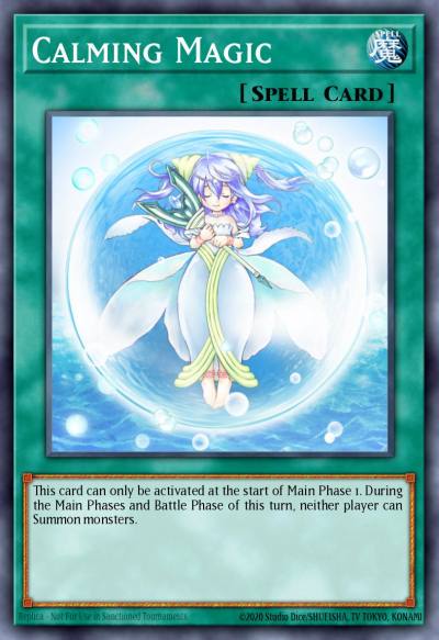 Calming Magic Rare RGBT-EN062 Raging Battle Yugioh card