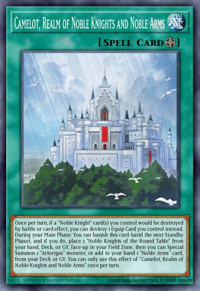 Camelot Realm of Noble Knights and Noble Arms Ultra Rare MP23-EN281 25th Anniversary Tin Dueling Heroes Mega Pack Yugioh card