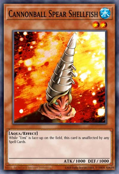 Cannonball Spear Shellfish Common DR2-EN086 Dark Revelation Volume 2 Yugioh card