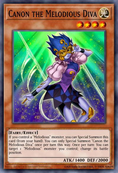 Canon the Melodious Diva Common MP15-EN128 2015 Mega-Tin Mega Pack Yugioh card
