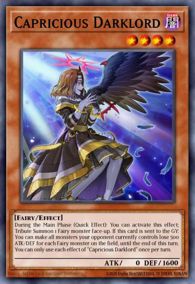 Capricious Darklord Common MP21-EN117 2021 Tin of Ancient Battles Yugioh card