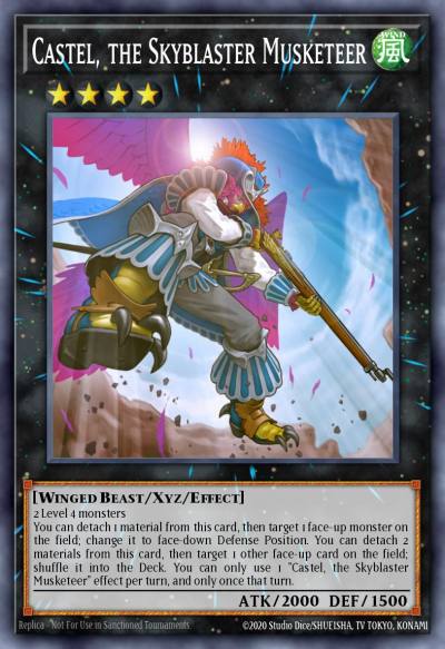 Castel the Skyblaster Musketeer Ultra Rare STAX-EN043 2-Player Starter Set Yugioh card