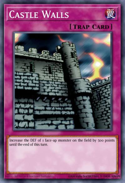 Castle Walls Common YSD-EN033 Starter Deck 2006 Yugioh card
