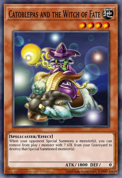 Catoblepas and the Witch of Fate Rare SOVR-EN014 Stardust Overdrive Yugioh card