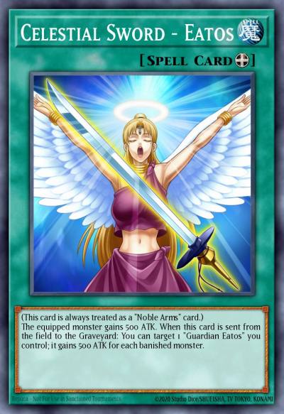 Celestial Sword - Eatos Super Rare DRLG-EN011 Dragons of Legend Yugioh card