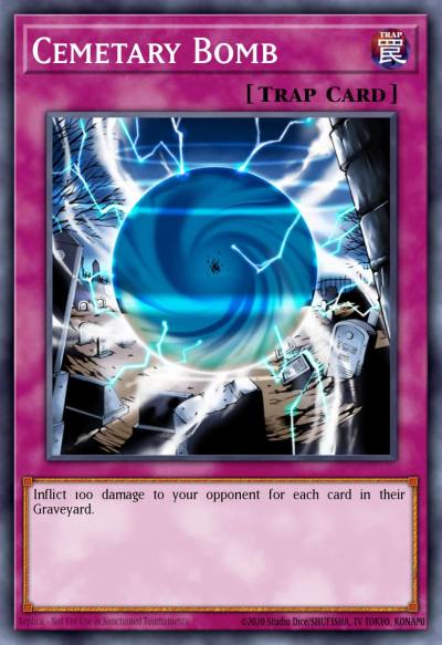 Cemetary Bomb Common DR3-EN059 Dark Revelation Volume 3 Yugioh card