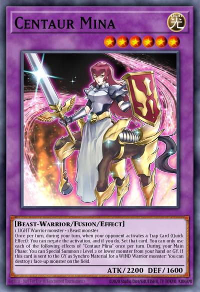 Centaur Mina Secret Rare BROL-EN020 Brothers of Legend Yugioh card