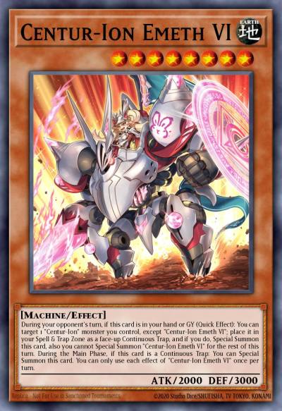 Centur-Ion Emeth VI Collector's Rare VASM-EN018 Valiant Smashers Yugioh card
