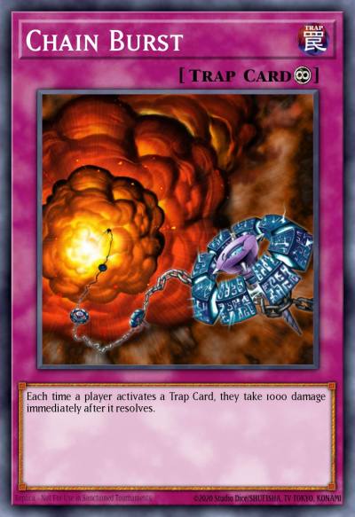 Chain Burst Rare DR3-EN116 Dark Revelation Volume 3 Yugioh card