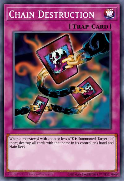 Chain Destruction Common DB1-EN070 Dark Beginning 1 Yugioh card