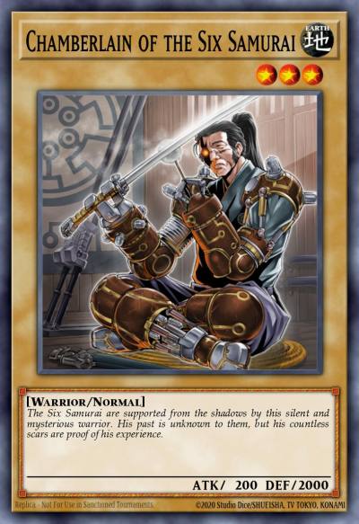Chamberlain of the Six Samurai Common GLAS-EN001 Gladiators Assault Yugioh card
