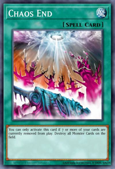 Chaos End Common DR2-EN036 Dark Revelation Volume 2 Yugioh card