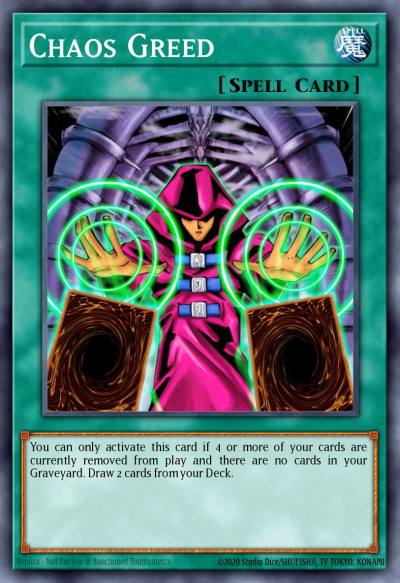Chaos Greed Common DR2-EN038 Dark Revelation Volume 2 Yugioh card