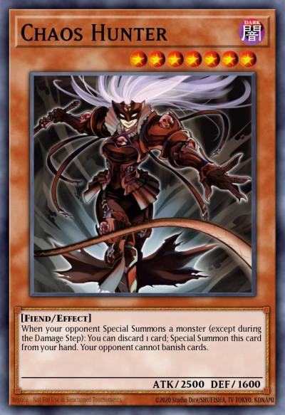 Chaos Hunter Collector's Rare RA02-EN007 25th Anniversary Rarity Collection II Yugioh card