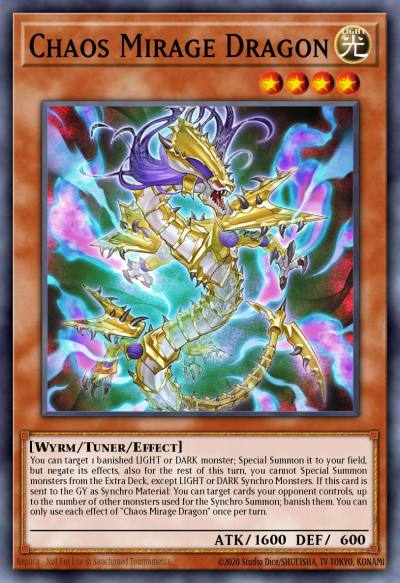 Chaos Mirage Dragon Ultra Rare MP24-EN170 25th Anniversary Tin Dueling Mirrors Yugioh card