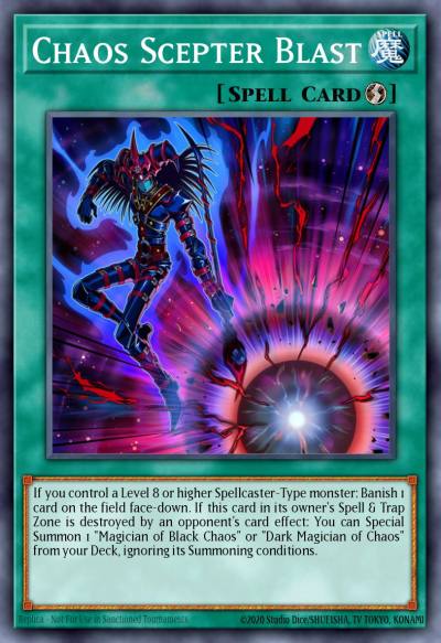 Chaos Scepter Blast Ultra Rare DUSA-EN025 Duelist Saga Yugioh card