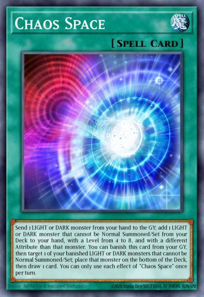 Chaos Space Super Rare RA01-EN065 25th Anniversary Rarity Collection Yugioh card