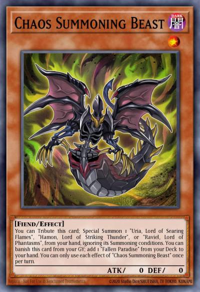 Chaos Summoning Beast Super Rare MP21-EN250 2021 Tin of Ancient Battles Yugioh card