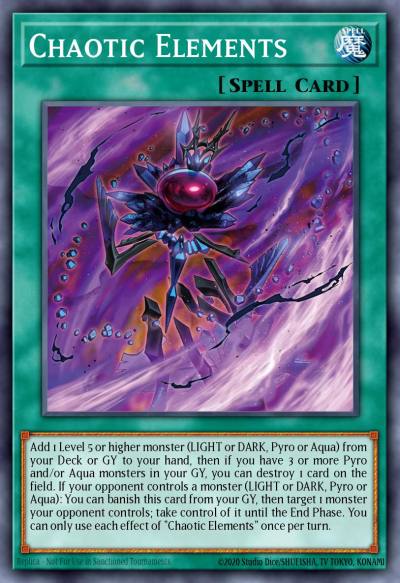 Chaotic Elements Super Rare OP30-EN011 OTS Tournament Pack 30 Yugioh card