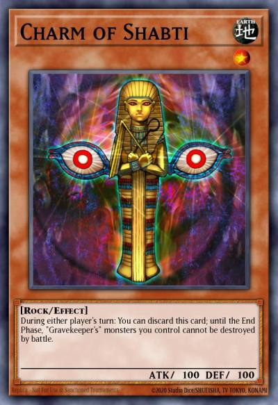Charm of Shabti Common DR1-EN022 Dark Revelation Volume 1 Yugioh card