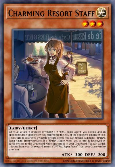 Charming Resort Staff Rare INOV-EN086 Invasion Vengeance Yugioh card