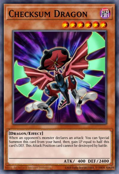 Checksum Dragon Common SDRR-EN006 Structure Deck Rokket Revolt Yugioh card