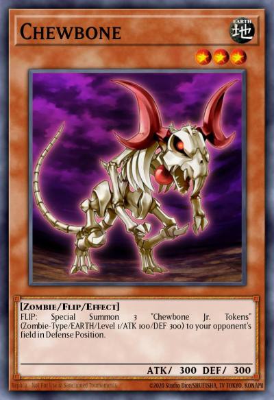 Chewbone Common SR04-EN019 Dinosmashers Fury Structure Deck Yugioh card