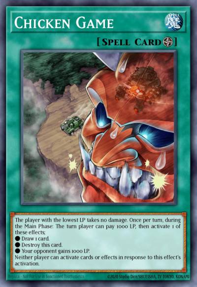 Chicken Game Short Print CORE-EN067 Clash of Rebellions Yugioh card