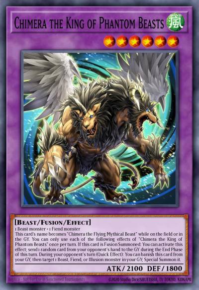 Chimera the King of Phantom Beasts Prismatic Secret Rare MP24-EN095 25th Anniversary Tin Dueling Mirrors Yugioh card