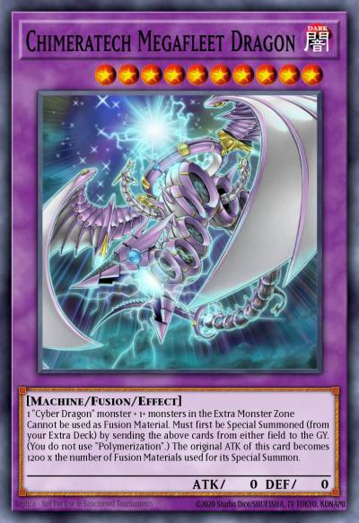Chimeratech Megafleet Dragon Starlight Rare BLGG-EN138 Battles of Legend: Glorious Gallery Yugioh card