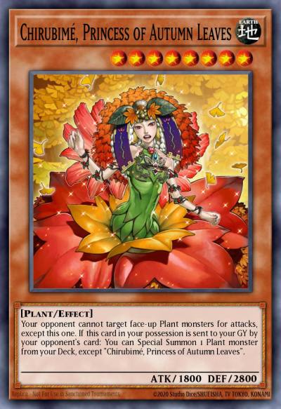 Chirubimé Princess of Autumn Leaves Super Rare MP14-EN216 2014 Mega-Tin Mega Pack Yugioh card