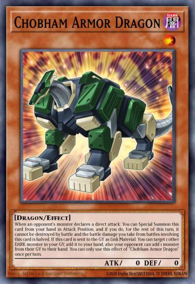 Chobham Armor Dragon Common CHIM-EN005 Chaos Impact Yugioh card