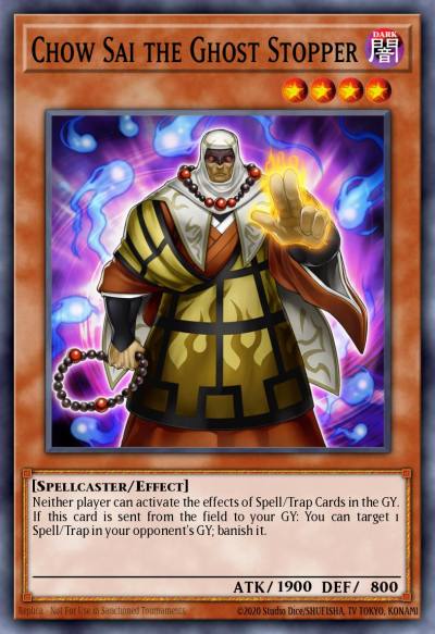 Chow Sai the Ghost Stopper Super Rare DIFO-EN093 Dimension Force Yugioh card