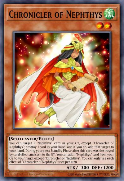 Chronicler of Nephthys Super Rare HISU-EN003 Hidden Summoners Yugioh card