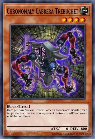 Chronomaly Cabrera Trebuchet Super Rare NUMH-EN002 Number Hunters Yugioh card