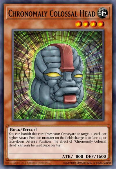 Chronomaly Colossal Head Rare REDU-EN010 Return of the Duelist Yugioh card