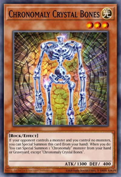 Chronomaly Crystal Bones Common OP17-PT034 OTS Tournament Pack 17 (POR) Yugioh card