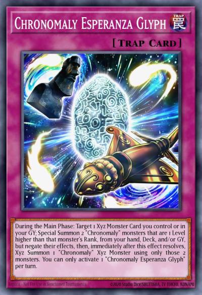 Chronomaly Esperanza Glyph Common DAMA-EN075 Dawn of Majesty Yugioh card