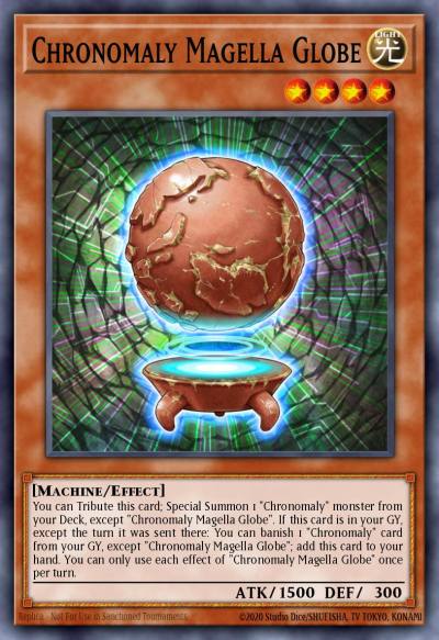 Chronomaly Magella Globe Common MP22-EN129 2022 Tin of the Pharaohs Gods Yugioh card