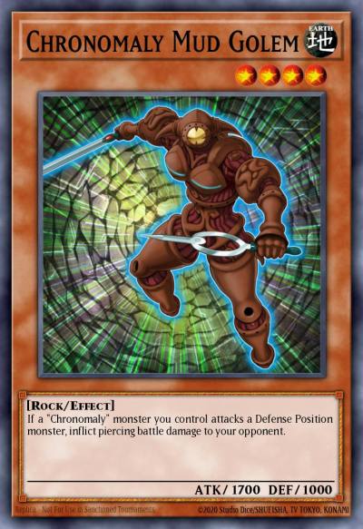 Chronomaly Mud Golem Super Rare NUMH-EN003 Number Hunters Yugioh card