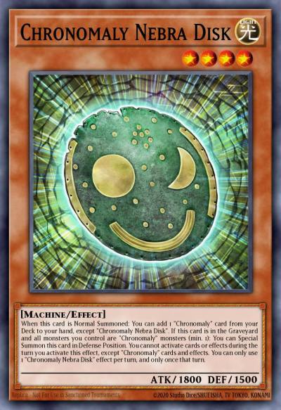 Chronomaly Nebra Disk Platinum Secret Rare RA04-EN213 Quarter Century Stampede Yugioh card