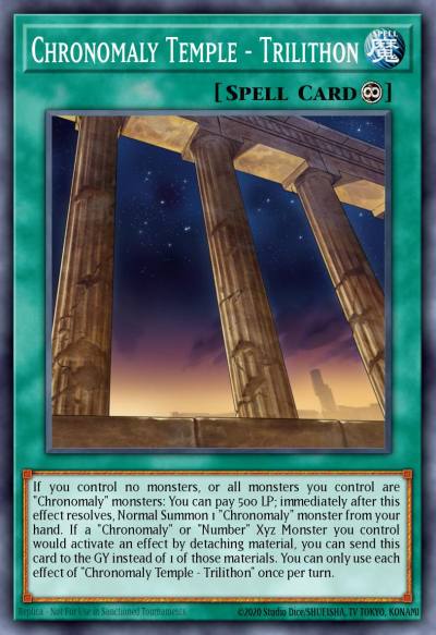 Chronomaly Temple - Trilithon Common DAMA-EN059 Dawn of Majesty Yugioh card