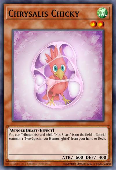 Chrysalis Chicky Common TAEV-EN008 Tactical Evolution Yugioh card